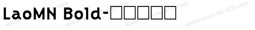 LaoMN Bold字体转换